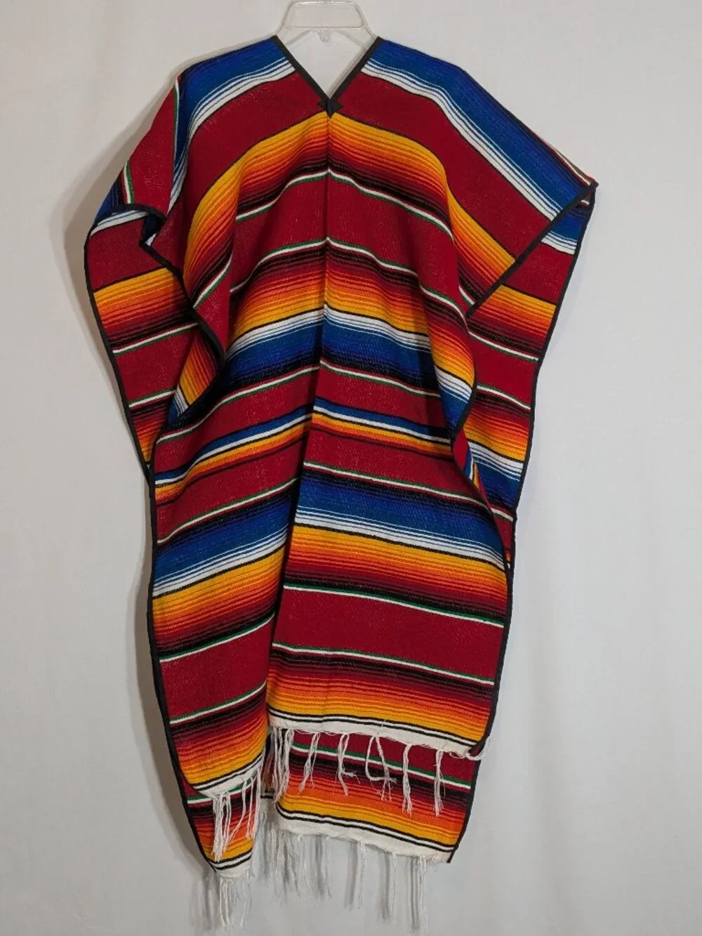 Made In Mexico Colorful Poncho; One Size; New
